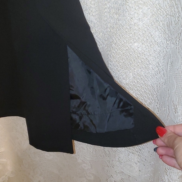 VTG designer Escada Hip Pleat black skirt sz 44 - Picture 4 of 12